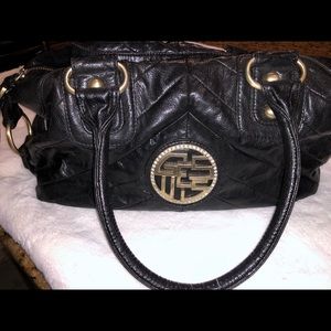Guess purse with gold detailing/ rhinestones